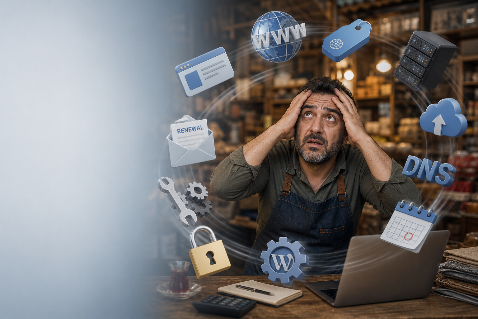 Web sitesi güncelleme ve alan adı yenileme derdi: Betik sizin adınıza hallediyor